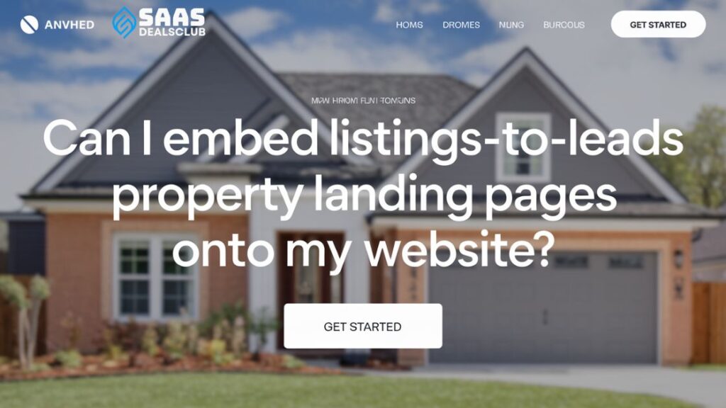 Can I Embed Listings-To-Leads Property Landing Pages Onto My Website